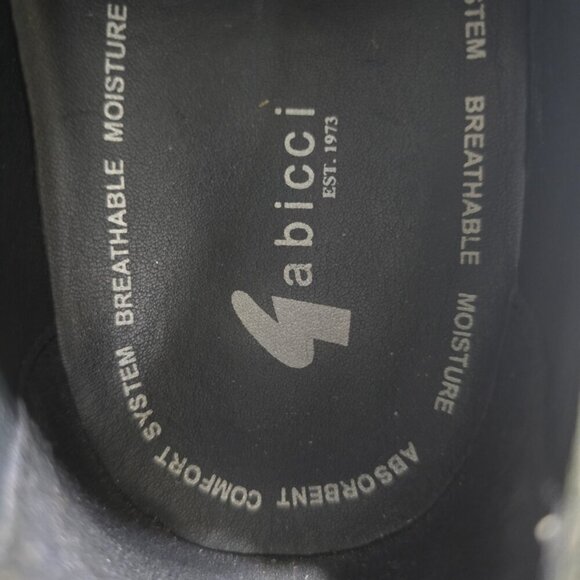 GABICCI BLACK BREATHABLE LEATHER SLIP ON SHOE LOAFER WITH BUCKLE DETAIL MENS 8 - Picture 13 of 13